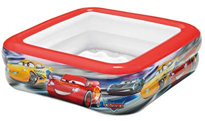 Intex 57101NP - Aufblasbarer Baby-Pool Cars, Vinyl, Mehrfarbig, 85x23 cm