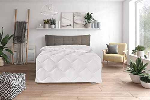 Traumnacht Comfy Cotton Duo Winterdecke kuschelig warme Bettdecke, aus Baumwollmischgewebe, 155 x 220 cm, waschbar, Öko-Tex zertifiziert, produziert nach deutschem Qualitätsstandard