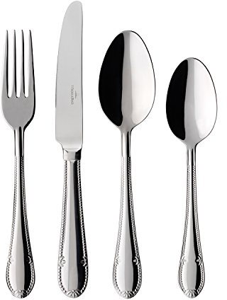 Villeroy & Boch 12-6359-9050 Mademoiselle Tafelbesteck 30 Teilig Besteckset, Edelstahl, Metall, 43 x 28 x 5 cm