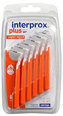 6x Interprox plus Interdentalbürsten orange super micro 6er Pack (6x 6er Pack)