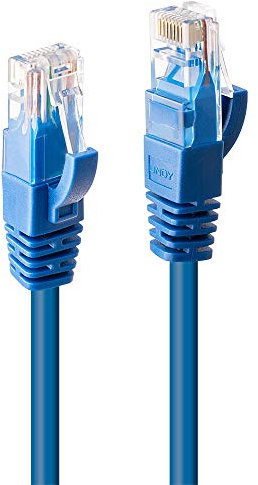 LINDY 0.3m CAT6 U/UTP Ethernet Cable, Blue