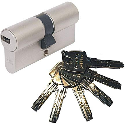 ABUS EC550 Profil-Doppelzylinder Länge 45/55mm mit 6 Schlüssel