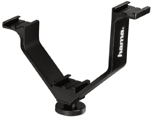 Hama Blitzschiene für Foto-/Videokameras mit Blitzschuh, V-Format, Breite 16.4 cm, V, Schwarz