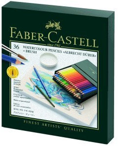 Faber-Castell Künstler-Aquarellstift Albrecht Dürer 36 Farben Sortiert in Atelierbox