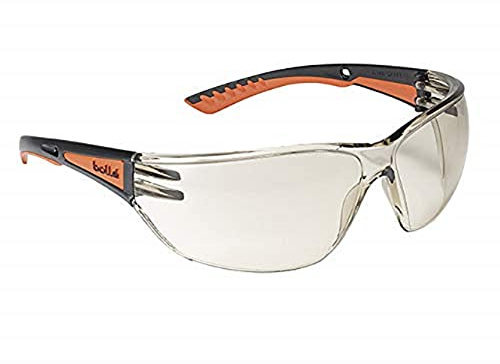 Bollé Safety PSSSLAM-028, Sicherheitsbrille, schwarz/orange, Einheitsgröße Serie SLAM+