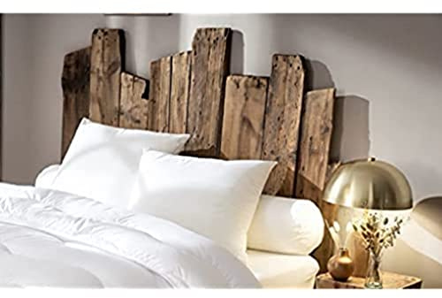 Abeil Sérénité - Cuscino cilindrico, in Cotone/Poliestere, Colore: Bianco, Bianco, 90 x 21,5 cm