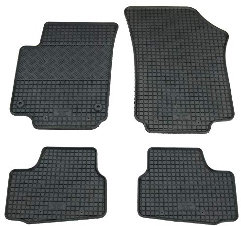 Gummi Fußmatten Set, 4teilig, Gummifußmatten Gummimatten Matten