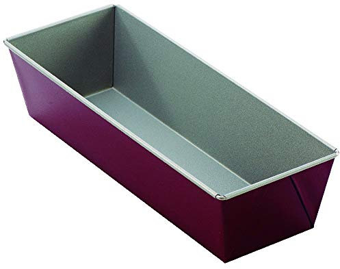 Dr. Oetker 2481 - Molde Horno Rectangular Antiadherente 30x11,5x7,5cm., Interior Gris y Exterior Rosa