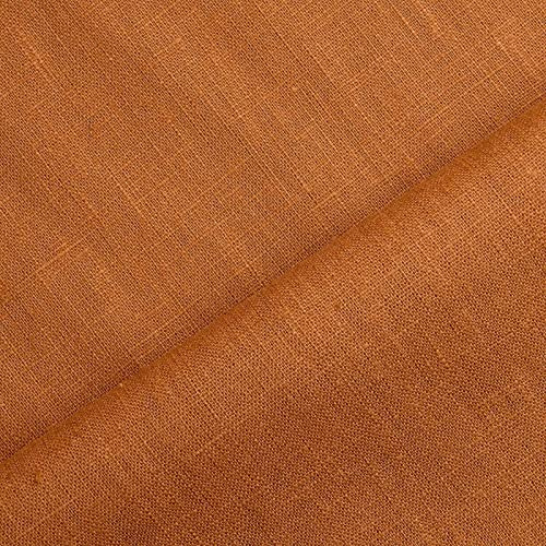 Holmar - Leinen Stoff Meterware - 100% Leinen - vorgewaschen (hellrost)