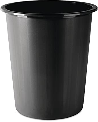 Danube D305–01 Corbeille à papier 14L Noir