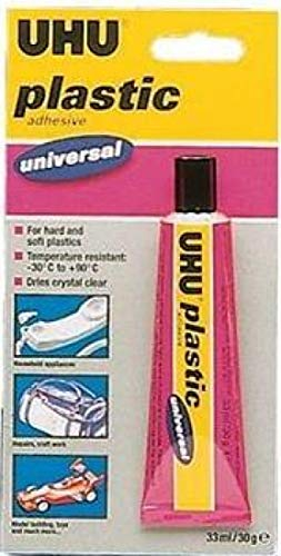 UHU Plastic Glue 33ml
