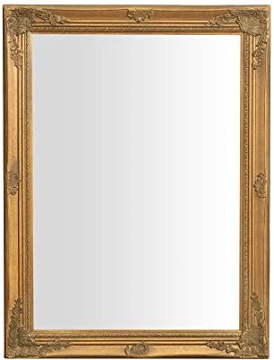 Biscottini Specchio da parete L62xPR4xH82 - Specchio bagno - Specchio decorazioni casa - Arredamento casa - Specchio da parete lungo - Decorazioni camera da letto shabby - Specchio camera da letto