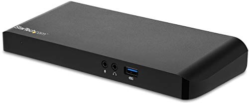 StarTech.com Replicador de Puertos USB-C con 2 Salidas de Vídeo para Ordenadores Portátiles Windows - MST con Transmisión de Potencia - 4K