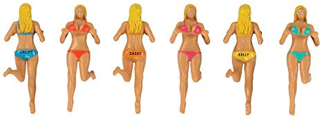 Bosom Buddies Glasmarkierer im 6er Set - Strandgirls Glasmarker Glasmarkierung