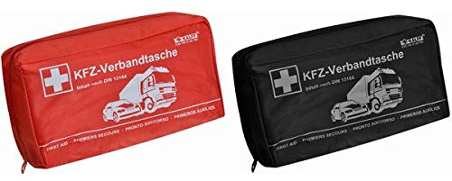 KALFF 23505 Kfz-Verbandtasche Kompakt, Inhalt DIN 13164, schwarz