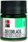 Marabu 11300005075 - Decorlack Acryl Tannengrün 075, 50 ml, hochglänzender Acryllack auf Wasserbasis, wetterfest, speichelfest, zum Malen, Schablonieren und für Serviettentechnik
