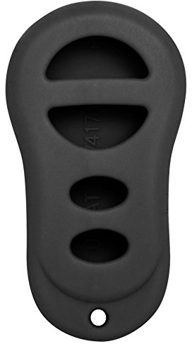 Keyless2Go Replacement for New Silicone Cover Protective Case for Remote Key fobs with FCC GQ43VT9T GQ43VT17T - Black
