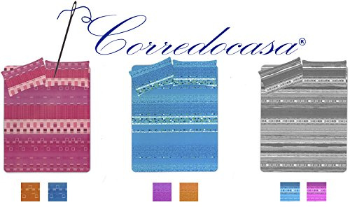 Corredocasa Set Completo di Lenzuola Matrimoniale in Misto Cotone - Biancheria da Letto Elegante Made in Italy con Finiture Raffinate, Perfetta per Aggiungere Comfort e Stile alla Tua Camera