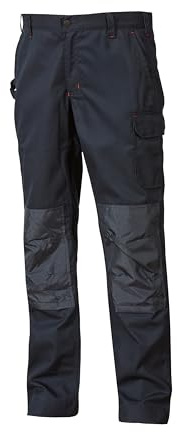 Pantaloni da lavoro da uomo U-Power Alfa, pantaloni cargo elastici in vita, con tasche per ginocchiere, tasche multiple, tessuto confortevole, usura esterna resistente e durevole (DEEP BLUEE_56)