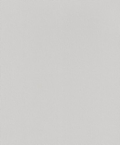 Rasch Tapete 415339 - Helle Vliestapete in Silbergrau mit Struktur aus der Kollektion Deco Style