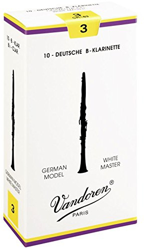 Vandoren Blätter B-Klarinette Deutsch 3,0 White Master WM
