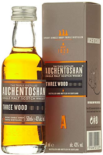 Auchentoshan Three Wood Single Malt Scotch, 5cl Miniature