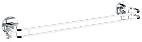 WENKO 21777100 Turbo-Loc Handtuchstange - Befestigen ohne Bohren, Edelstahl rostfrei, 52 x 7,5 x 8,5 cm, glänzend