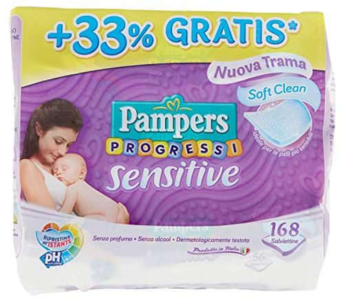 Pampers Sensitive Salviettine, 168 salviettine