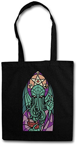 Urban Backwoods Church of Cthulhu Hipster Bag tygväska shoppingväska, svart, Einheitsgröße
