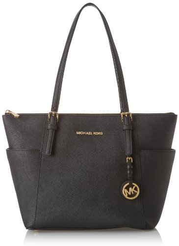 Michael Kors Jet Set Item East West Top Zip Shopper Einheitsgröße Schwarz (Black 001)