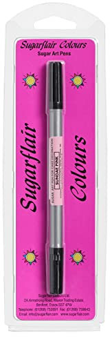 Sugarflair Colours Sugar Art Pen Sundae Pink - Coupe Glacée Rose - Stylo Alimentaires Comestibles, Marqueurs Comestibles DIY pour Gâteaux, Décoration de Fondant, Massepain et Glaçage Royal - 1 Pièce