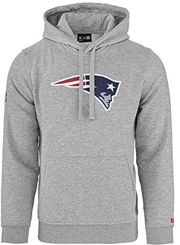 New Era – NFL New England Patriots Team Logo Hoodie, GRÅ, M