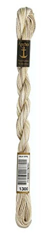 Anchor 4515005-01300 Stickgarne, 100% Baumwolle, 1300, Stärke 5, 21m, 7 Gramm