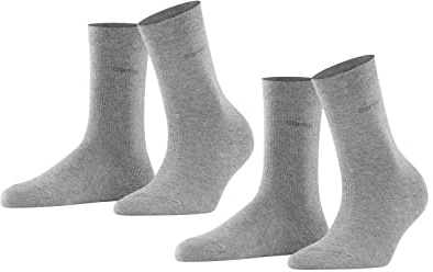 ESPRIT donna Uni 2-Pack calzini cotone traspirante
