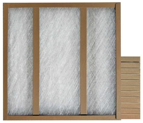 25x25x1 Glasfloss Fiberglass Air Filter, Double Strut, GDS Series, Made in USA, Actual Size: 24 5/8 x 24 5/8 x 3/4 (Box of 12)