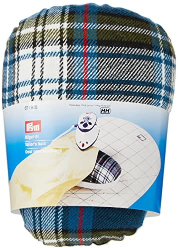 Prym 611918 Bügel-Ei | Mini-Bügelkissen für Rundungen & schwer erreichbare Stellen | Baumwolle & Polyester | One Size, 21 x 13 x 12 cm | Ideal für Ärmel, Abnäher, Ausschnitte