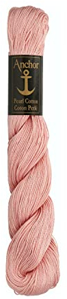Anchor 4301005-00893 Stickgarne, 100% Baumwolle, rose, Stärke 5, 198m, 57 Gramm
