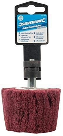 Silverline 262194 Kelchförmiger Schleifmopp 75 mm, 240er-Körnung