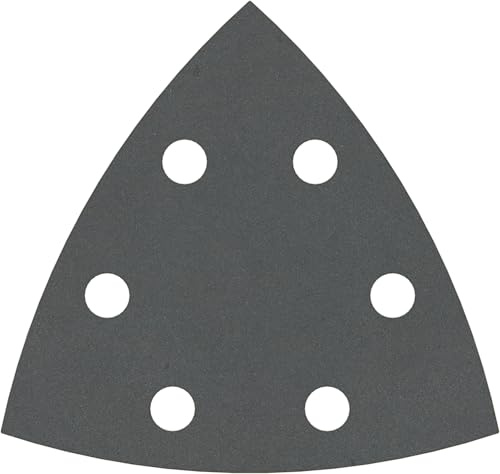 Bosch 5x Feuille abrasive PRO F355 pour ponceuses Delta | pour Béton, Pierre dure, Ø 93x93 mm Grain 400, Professional Accessoire Outil multifonction, Ponceuse Delta