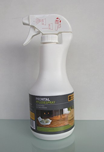 PROVITAL Pflegespray. 500ml Weitzer Parkett Parkettpflegemittel inkl. Auftragstücher Set
