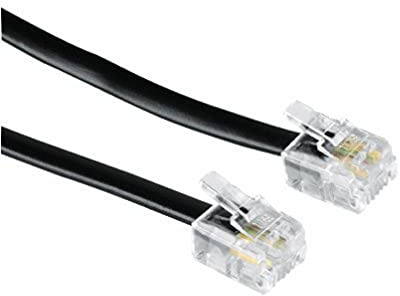 Hama Telefonkabel (RJ-11-Stecker auf RJ-11-Stecker) Schwarz