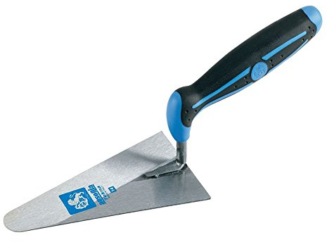 AUSONIA - 40101 Petite Truelle Italienne Ronde Truelle de Maçonnerie Lame 14 Cm