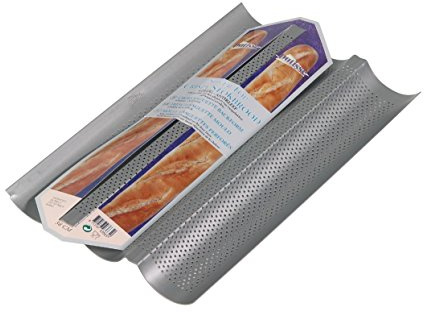 Patisse Baguette-bakplåt, silver, 3 – 38 x 24 cm