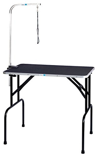 Pet Edge Master Equipment Heavy Duty Grooming Table with Arm – Easy to Clean Grooming Table for Animals up to 220 Pounds