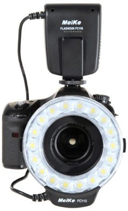 Flash annulaire macro-pour olympus appareil photo reflex-foto meike