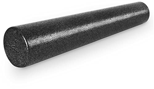 ProsourceFit High Density Foam Rollers 36 - inches long, Firm Full Body Athletic Massage Tool for Back Stretching, Yoga, Pilates, Post Workout Muscle Recuperation, Black