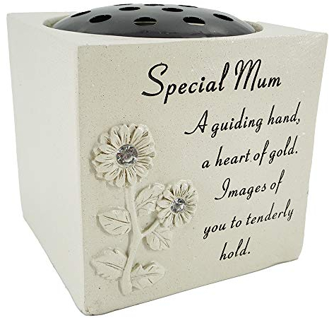 Special Mum Graveside Memorial Flower Pot Verse Grave Vase Loved One Garden