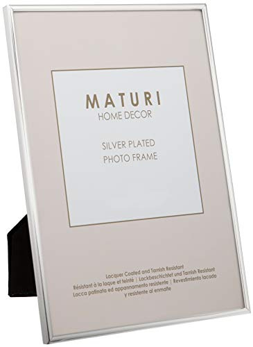 Maturi Cornice per foto placcata in argento - Bordo sottile 20 x 30 cm / A4