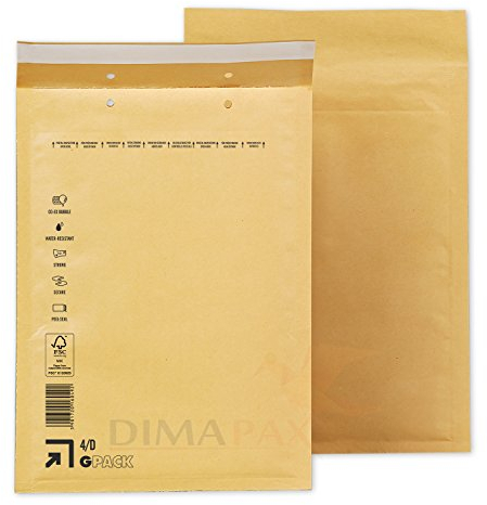 OfficeKing 1000 x Luftpolstertaschen braun Gr. D/4 (200x275 mm) DIN B5 C5+ - Marken-Qualität