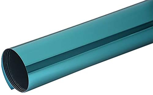 Neoxxim 5.79€/m2 Spiegelfolie Fensterfolie - Spiegel blau 250 x 152 cm - Sichtschutz Sichtschutzfolie - Chrom Spiegel - viele Farben Größen wählbar, Gebäudefolie, Sonnenschutz Folie, Spionfolie